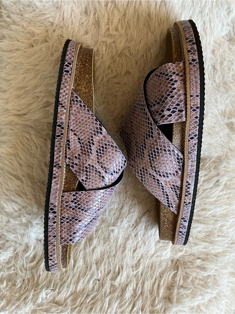 Free People Sidelines Footbed Sandals in Sz 39
